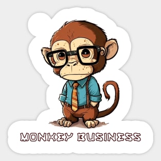 monkey business Sticker